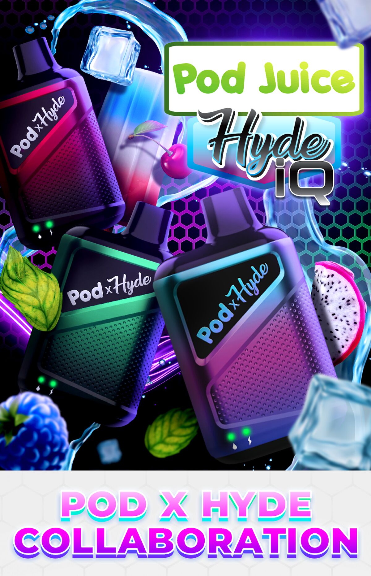 Pod Juice Hyde IQ 5000 Puffs💥 Puffin Vape