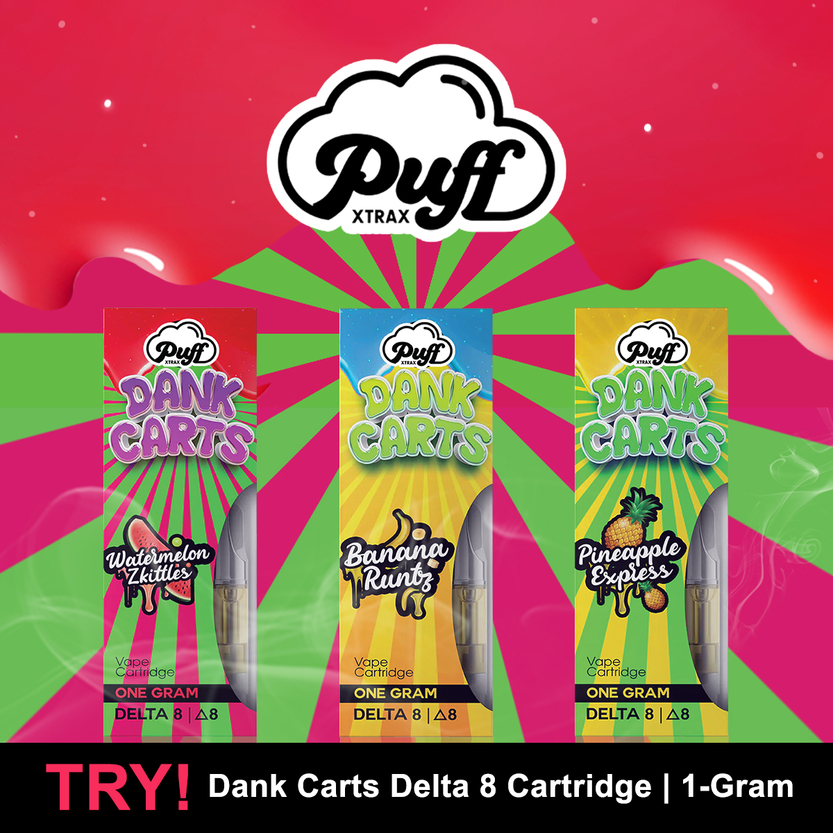 Try Dank Carts Delta 8 Cartridge🍃 Puffin Vape