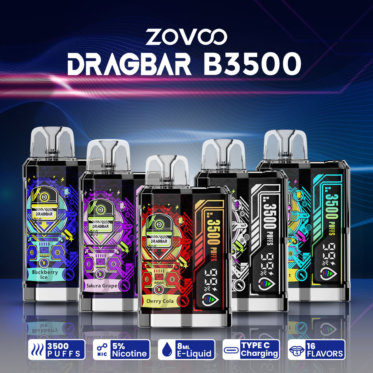 Grab ZOVOO – DRAGBAR B3500 NOW! 🐉 - Puffin Vape